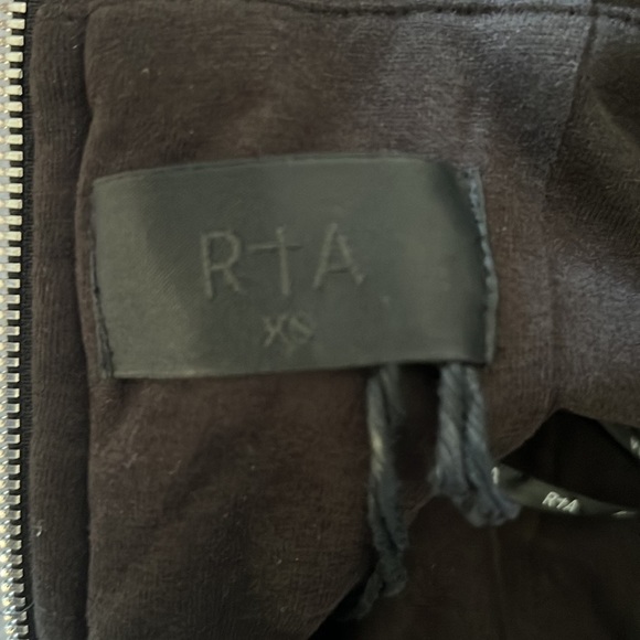 NEW RtA Isabella Vinyl Dress black mini size XS - Picture 6 of 10